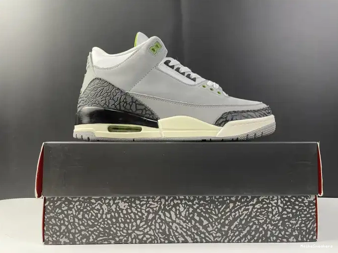 MaikeSneakers Chlorophyll 136064-006 Air 3 Jordan Retro 0425
